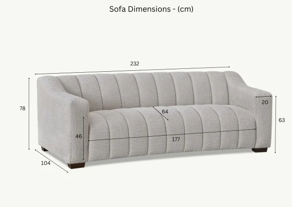5 ASTORIA 3 SEATER SOFA