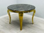 Aurelia Black & Gold Marble Dining Table – Timeless Elegance - Image 7