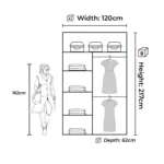 NICOLE WARDROBE - Elegant Sliding Wardrobe with Premium Organization - Image 7