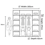 RINGO WARDROBE – Scandinavian-Inspired Minimalist Wardrobe with Smart Storage - Image 6