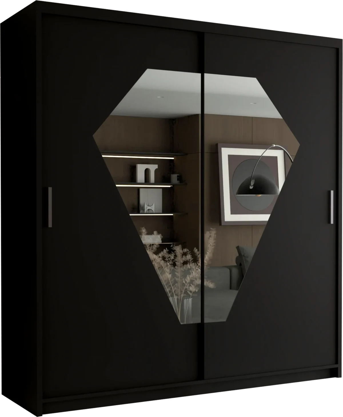 DIAMOND WARDROBE – Luxurious Sliding Door Wardrobe with Premium Brilliance - Image 8