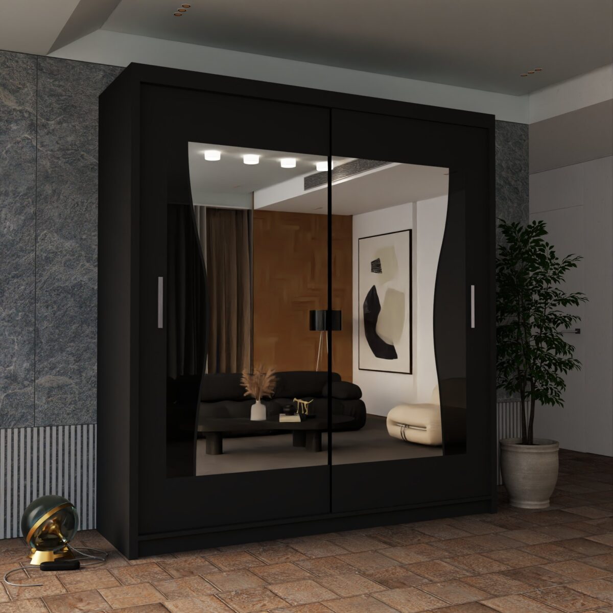 BATUMI WARDROBE - Elegant Sliding Door Wardrobe with Premium Organization - Image 4