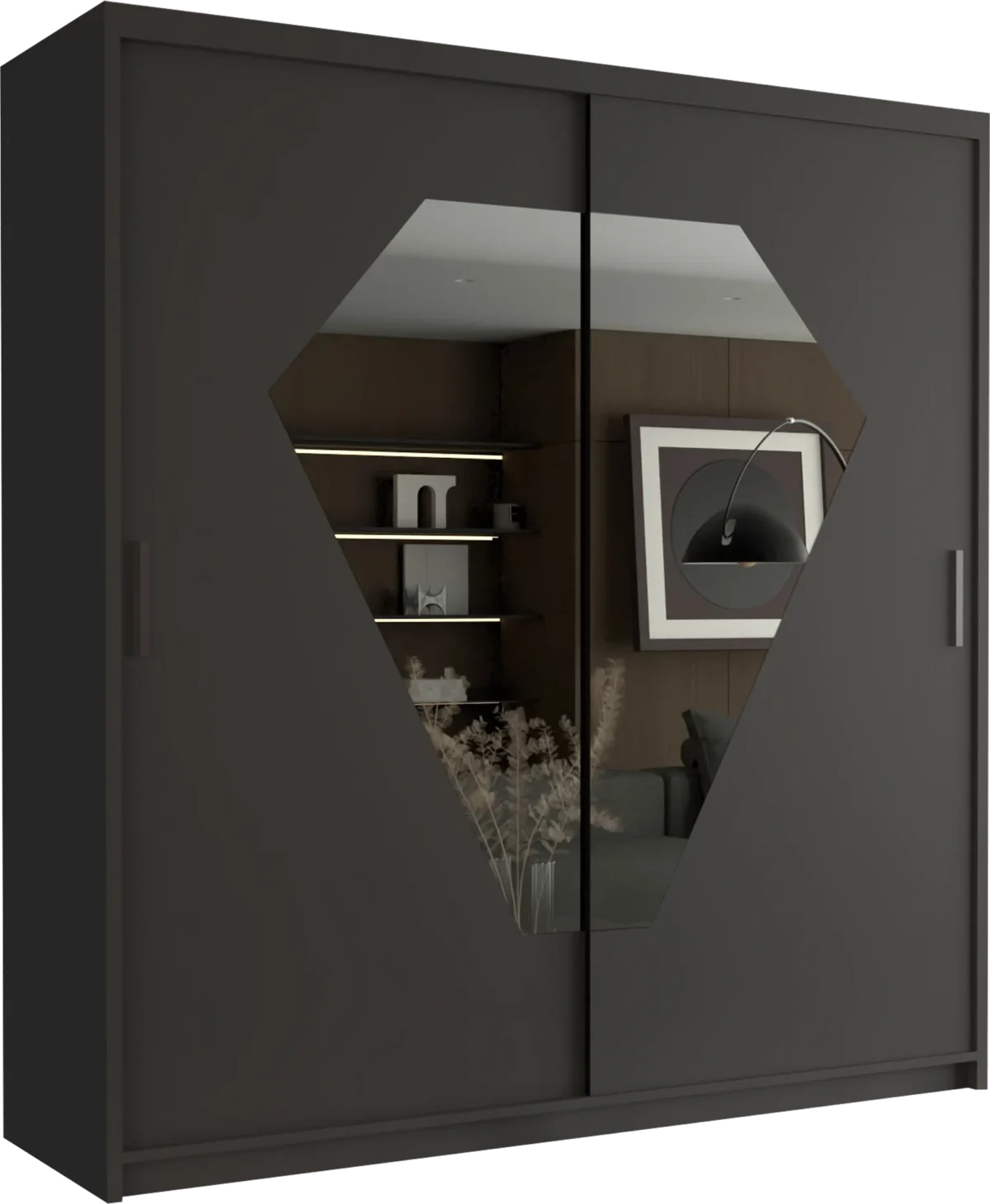 DIAMOND WARDROBE – Luxurious Sliding Door Wardrobe with Premium Brilliance - Image 7