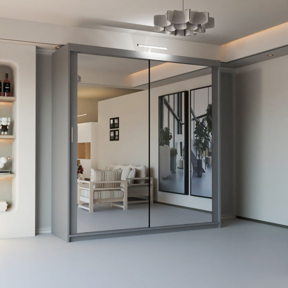 CHICAGO WARDROBE - Elegant Sliding Wardrobes with Premium Mirrors - Image 4