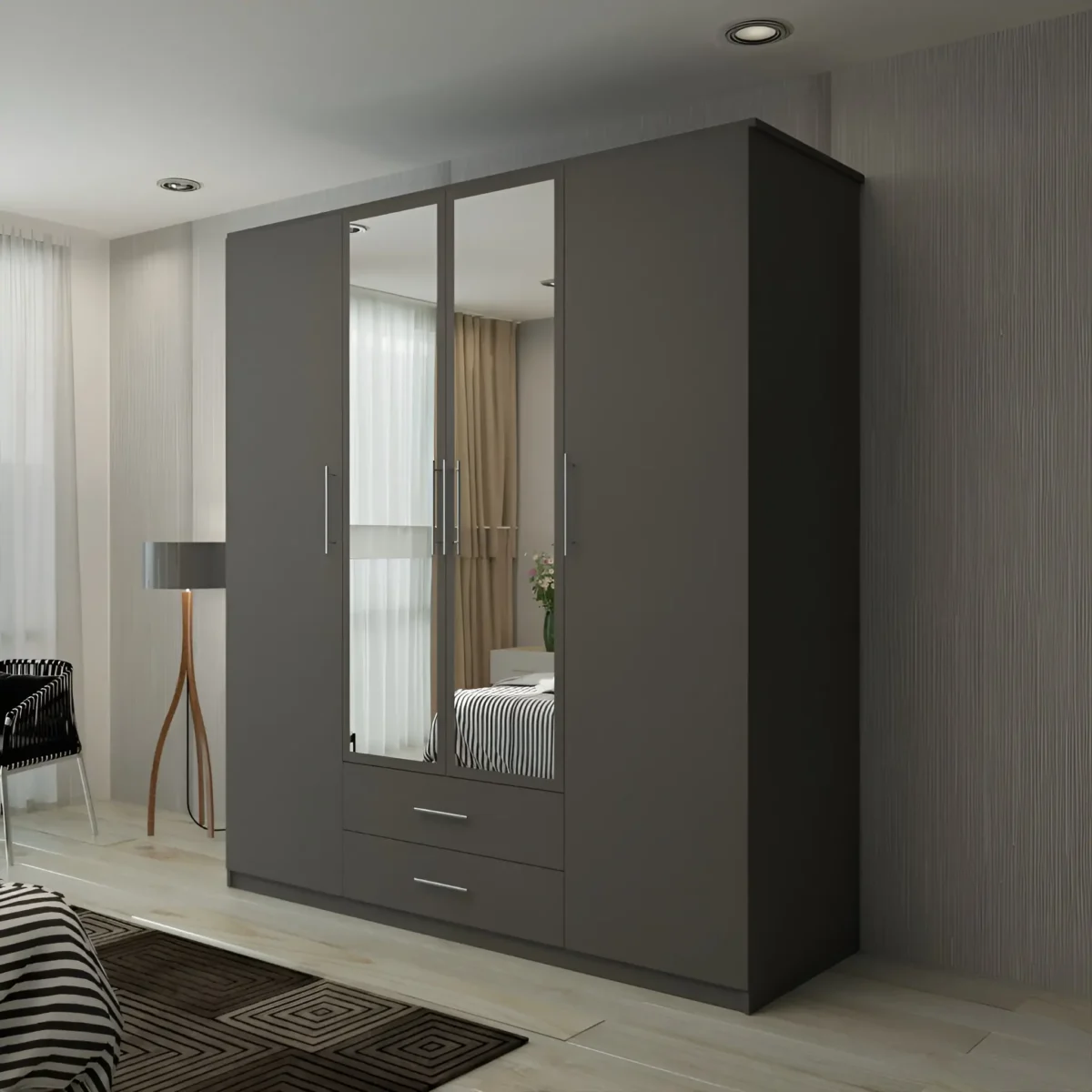 LONDON 4 DOOR WARDROBE - Image 13