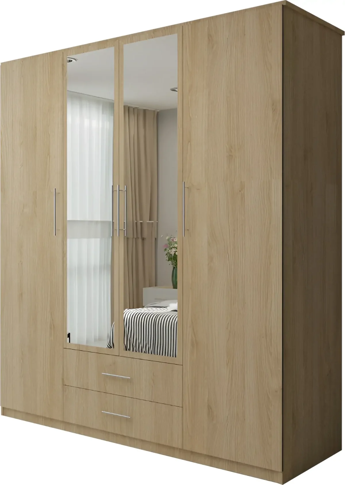 LONDON 4 DOOR WARDROBE - Image 5