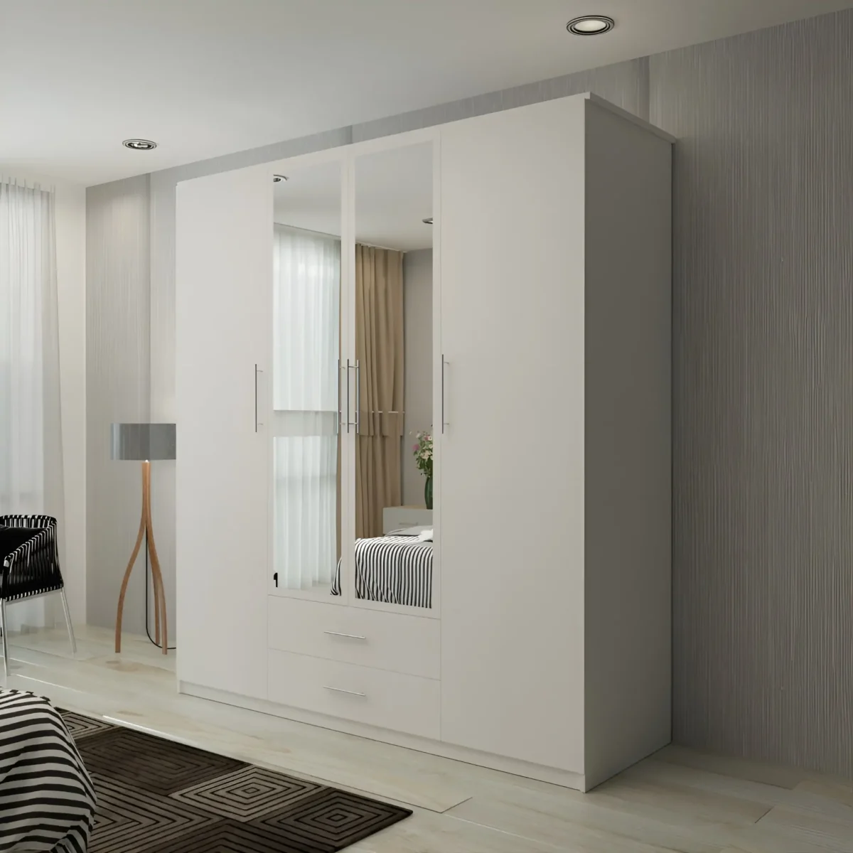 LONDON 4 DOOR WARDROBE - Image 2