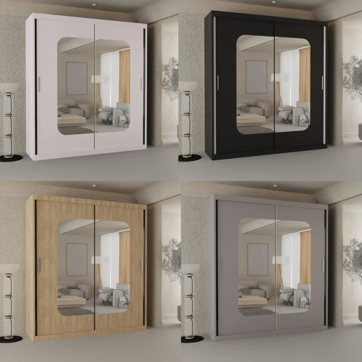 MARIKA WARDROBE - Modern Sliding Wardrobe with Luxurious Design - Image 1