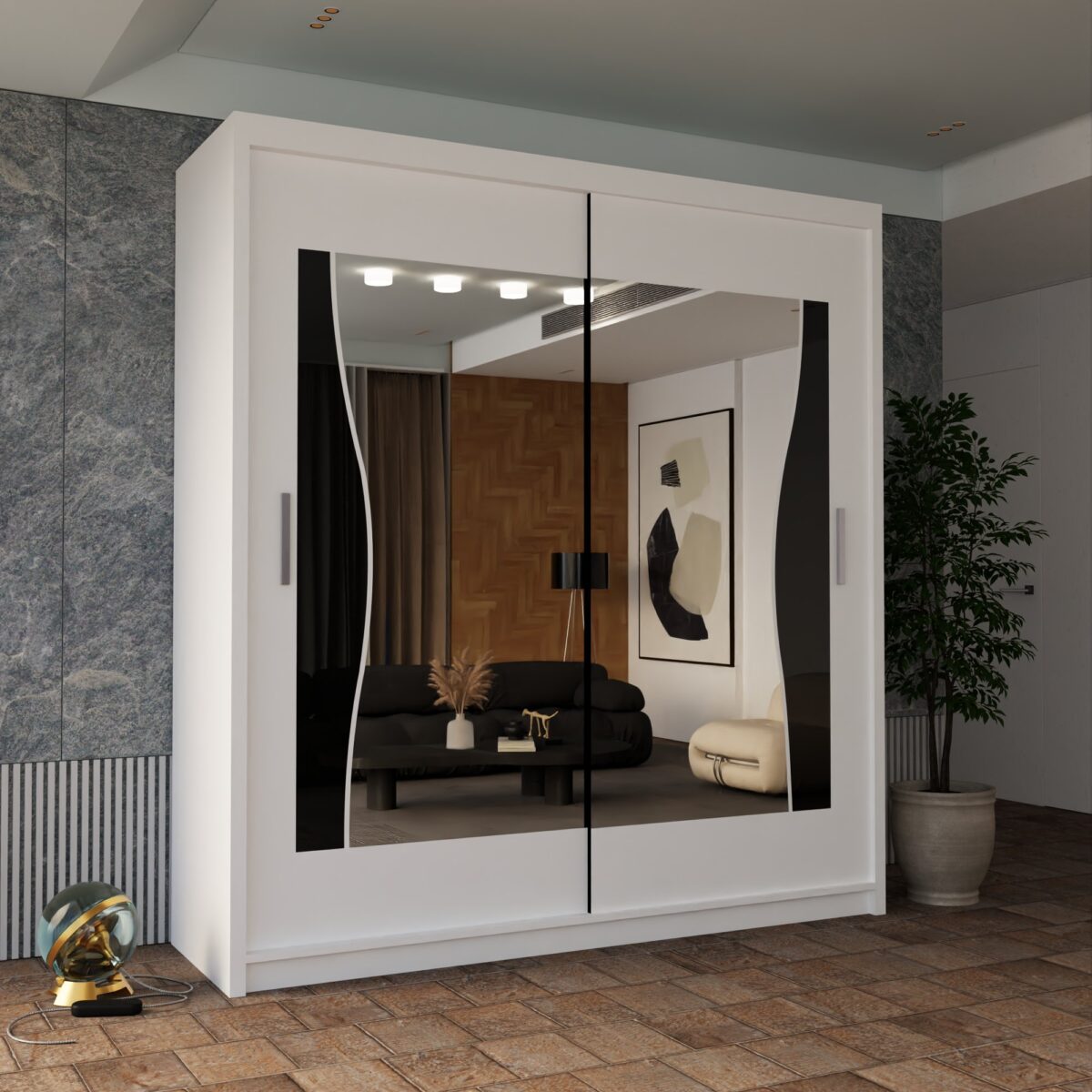 BATUMI WARDROBE - Elegant Sliding Door Wardrobe with Premium Organization - Image 6
