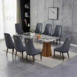 MARBLE DINING TABLE & CHAIRS ED2