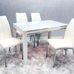Morano Glass Dining Table with Carlo Chairs
