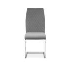 Tokyo Plush Grey Fabric Dining Chair