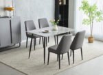 Oxford Ceramic Dining Table 1.2m & 4 Chairs - Image 9