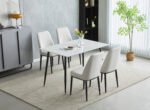 Oxford Ceramic Dining Table 1.2m & 4 Chairs - Image 10