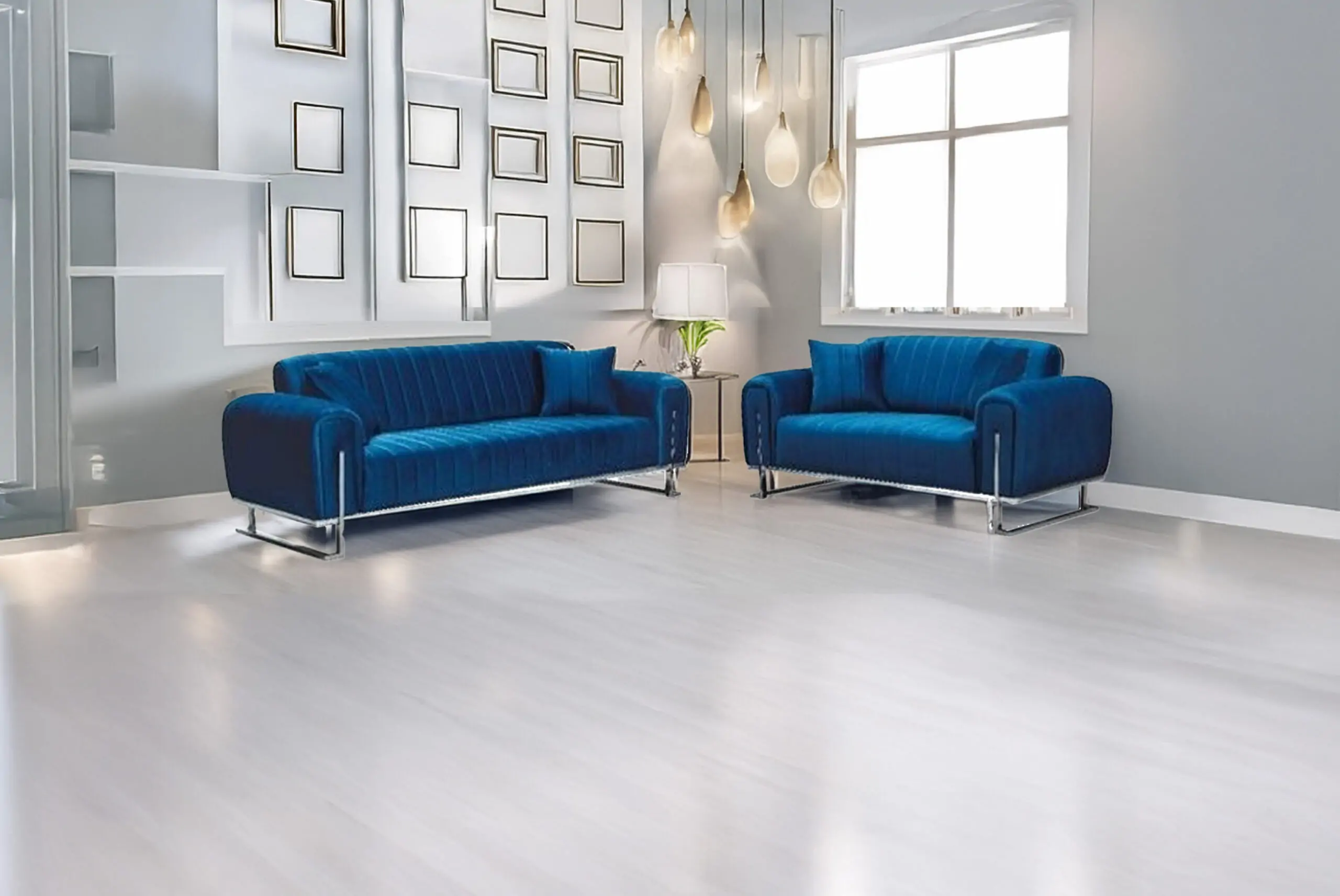 Richmond-Blue-32-scaled Richmond 3+2 Seater Sofa Set - Image 1