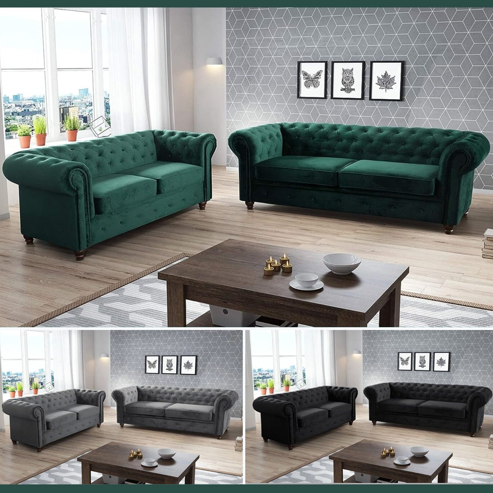 sofa-tittle-image-03 CHESTERFIELD (3+2) SOFA Set - Image 1